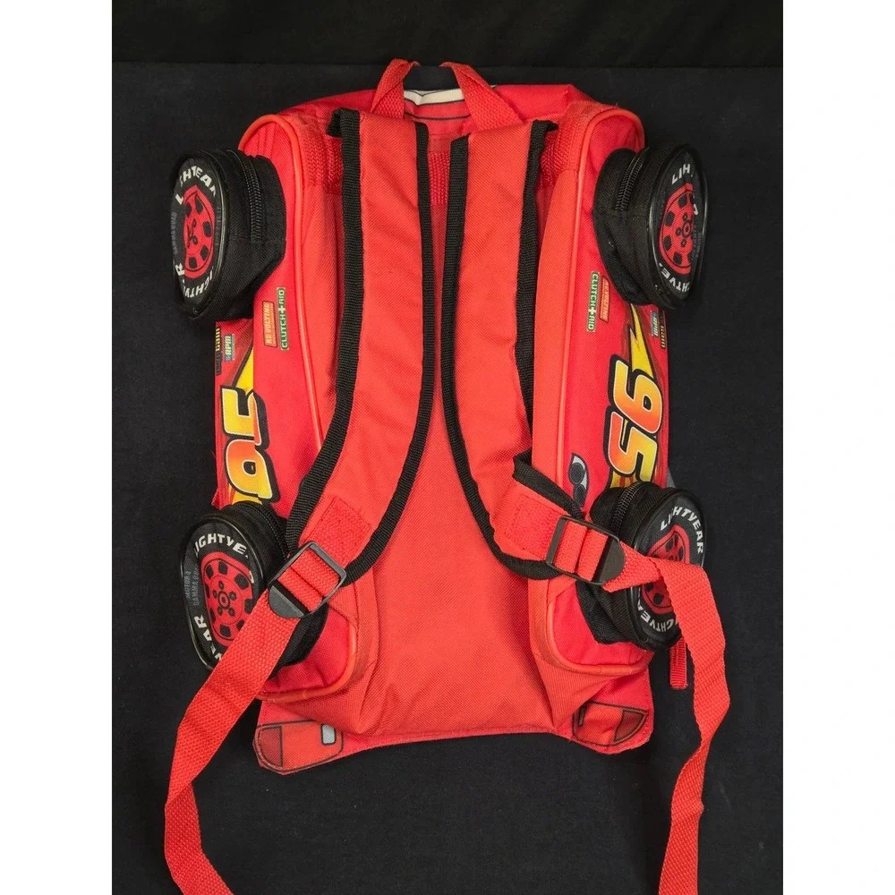 Disney Pixar Cars Lightning McQueen Red 3D Backpack 95 Rust-eze F00295443